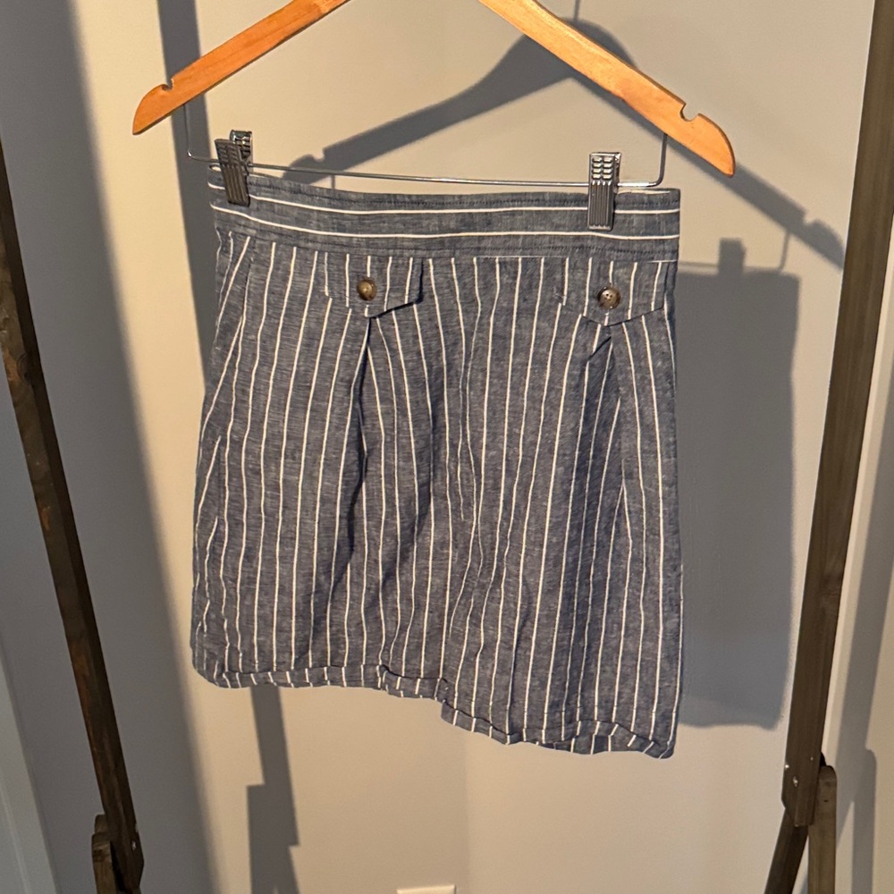 Striped Blue Women's JCrew Skirt